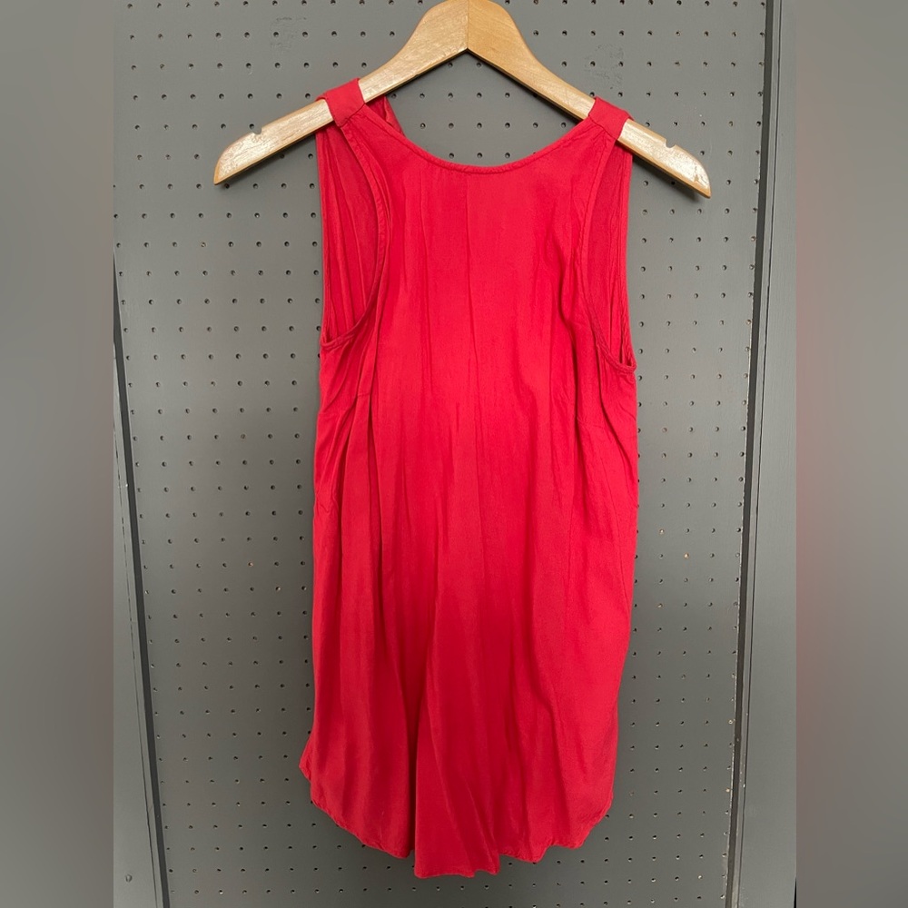 TWIK XS cami-tunic bright red